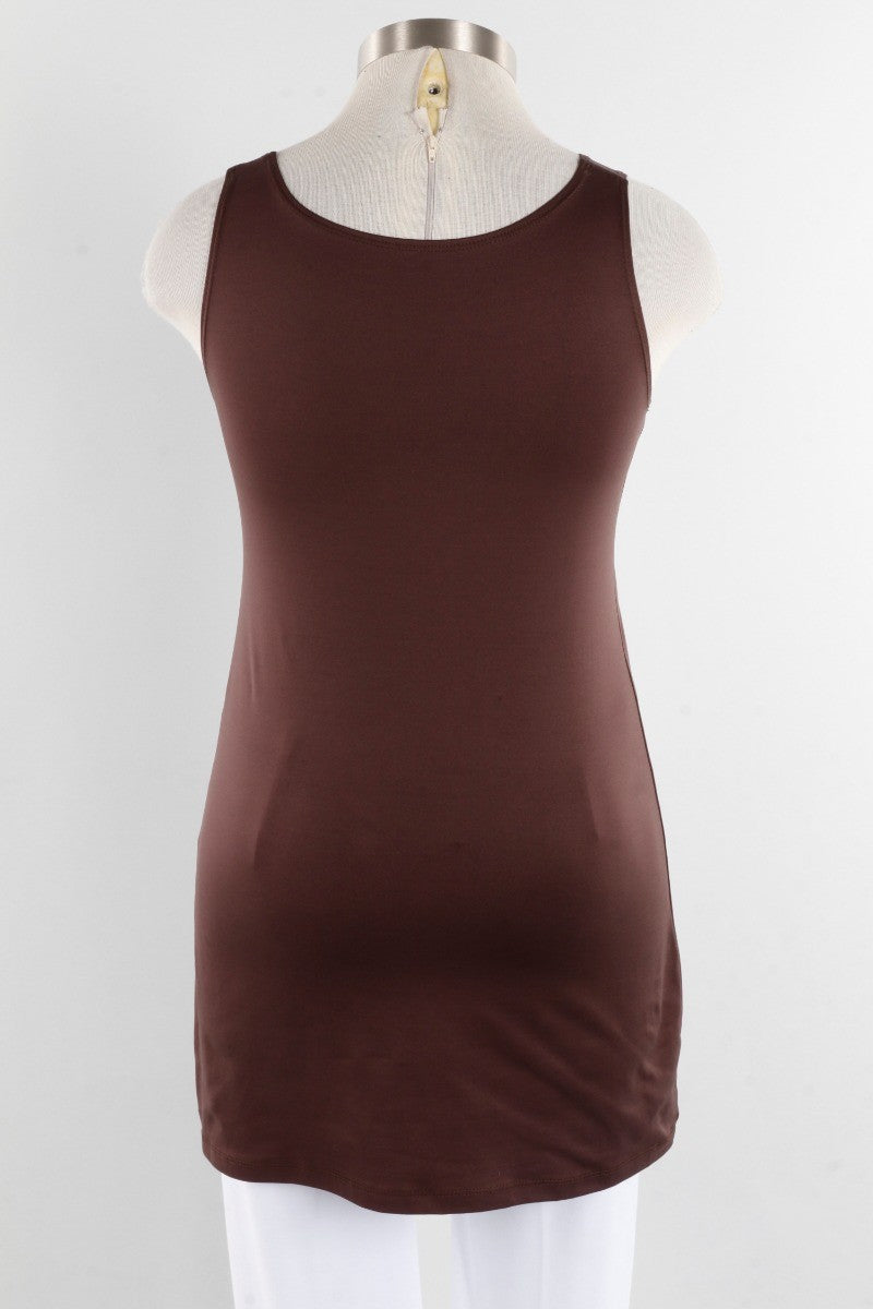 Longer High/Scoop Tank - Walnut