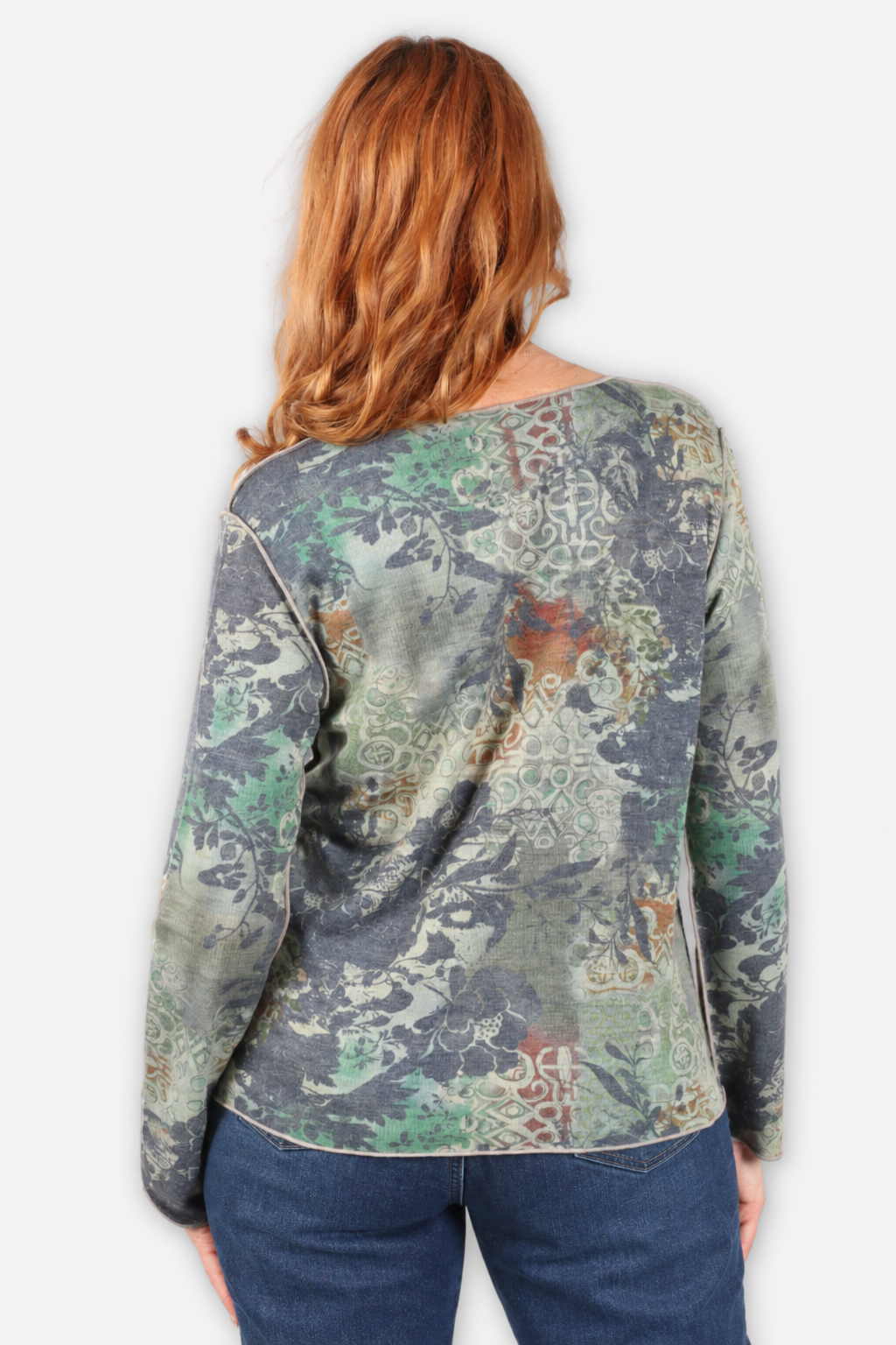 Reversible Mixed Print Top - Multi