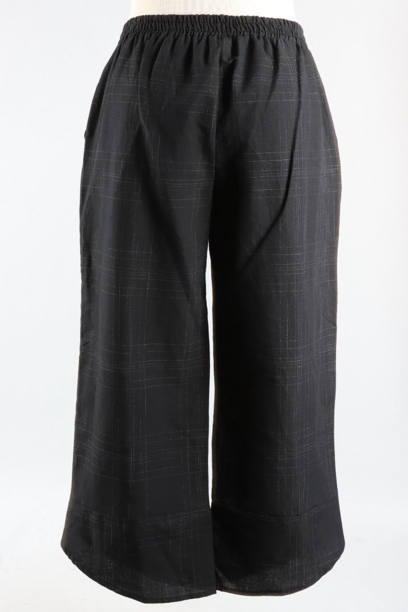 Tulip Hem Pant - Black Stripe