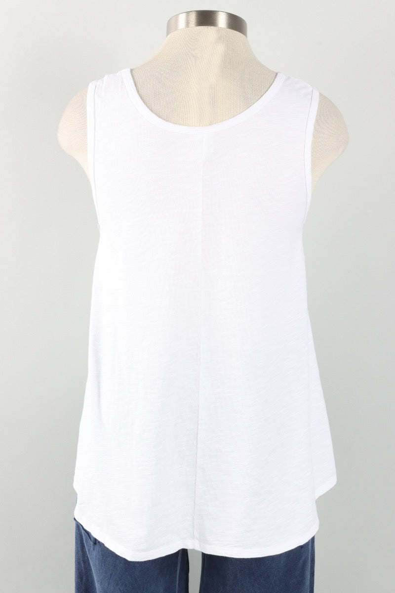 High/Low Tank - White
