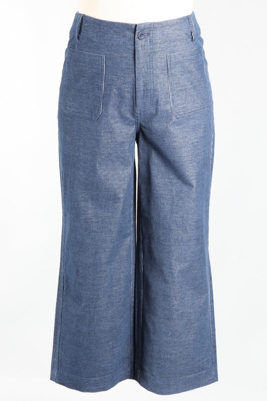 Patch Pocket Pant - Indigo Corduroy