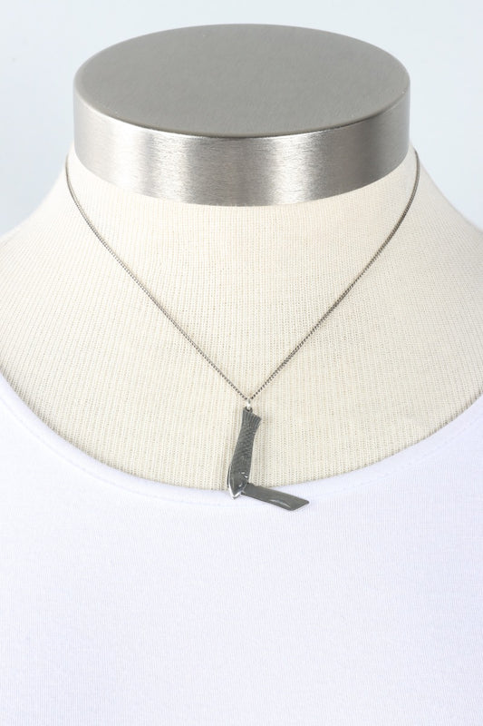 Small Fish Knife Necklace - Silver
