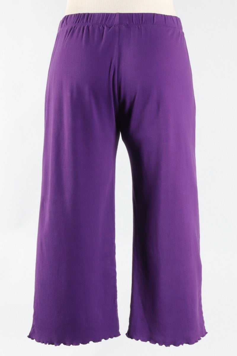 Lettuce Edge Crop Pant - Violet