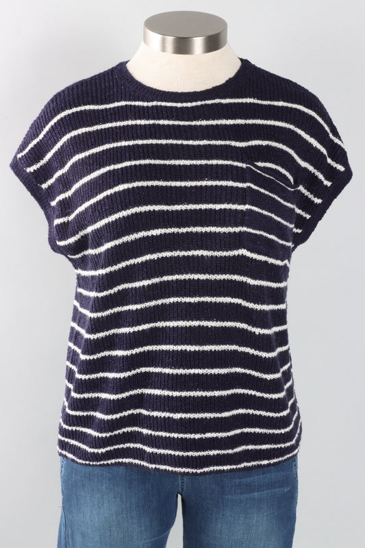Cap Sleeve Crew - Navy