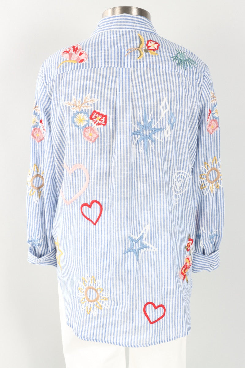 Andee Shirt - Blue Stripe