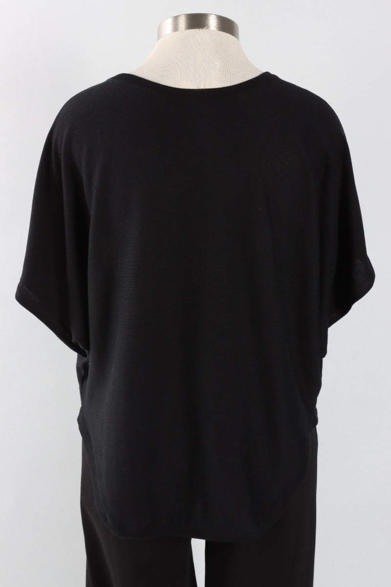 Bateau Knit Top - Black