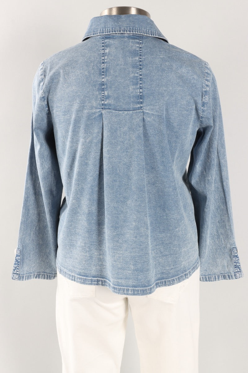 Shirt Jacket - Light Denim