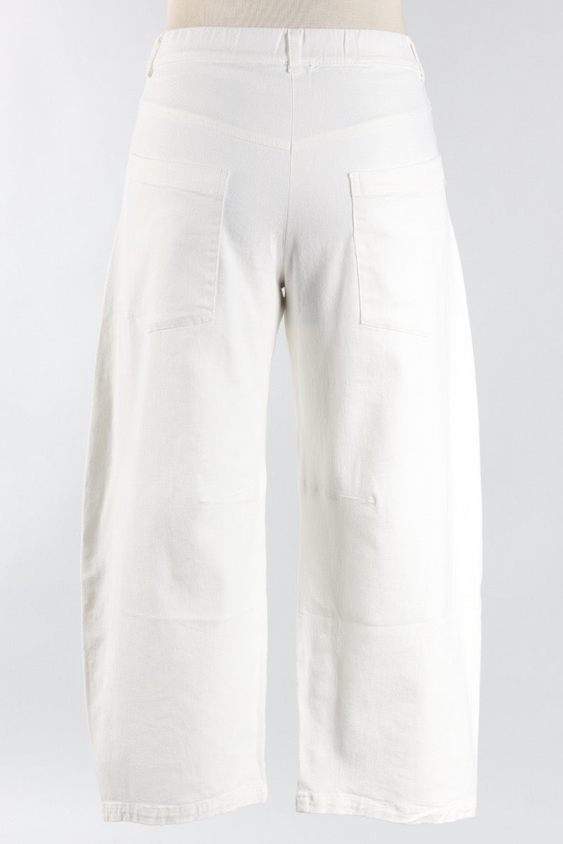 Barrel Pant - White