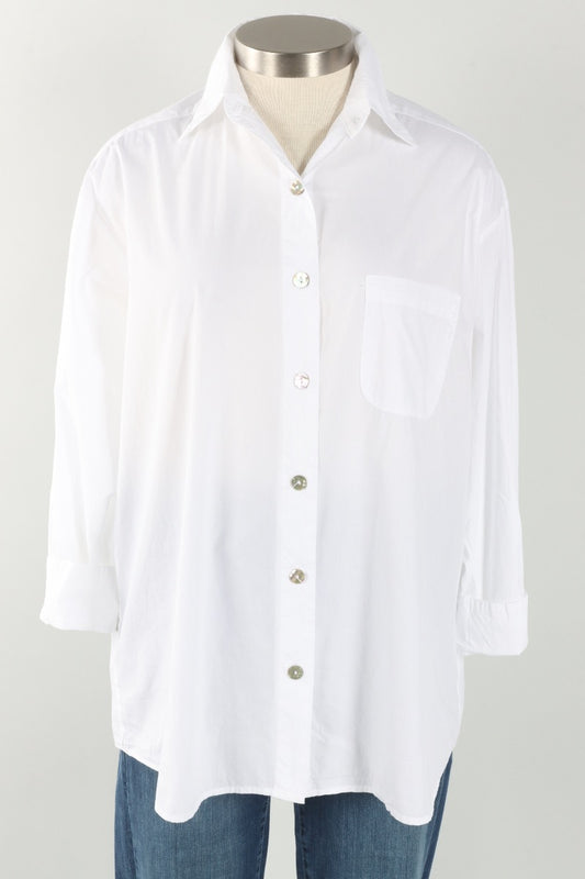 Boyce Shirt - White Poplin