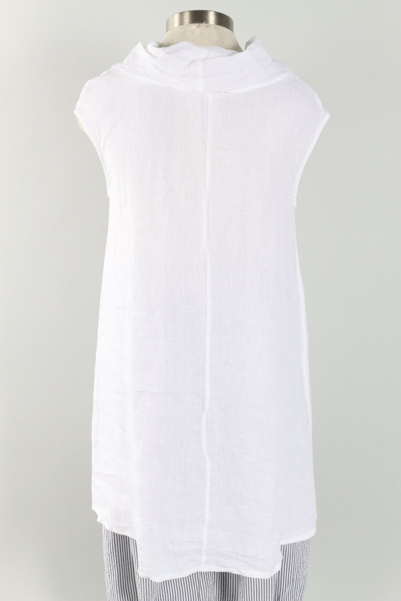 Nolan Tunic - White Light Linen