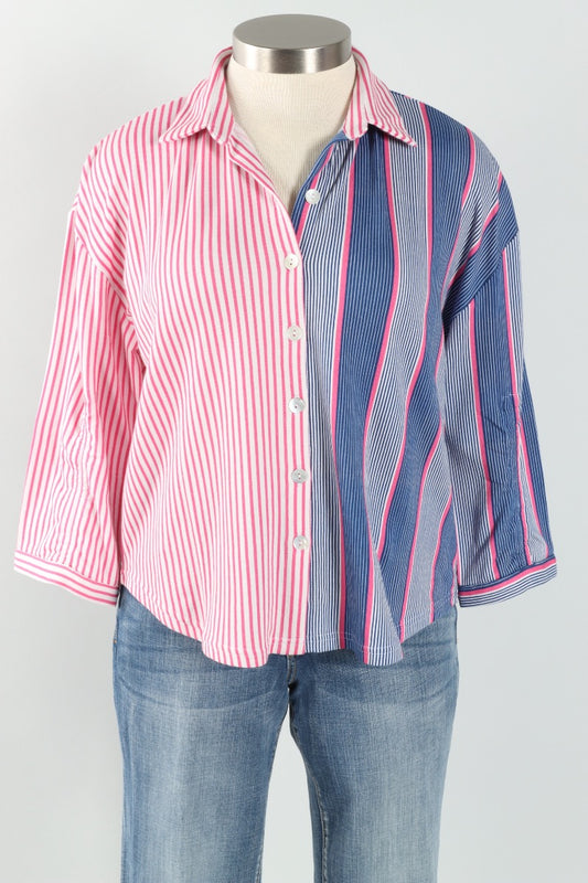 Fran Shirt Plus - Fuchsia