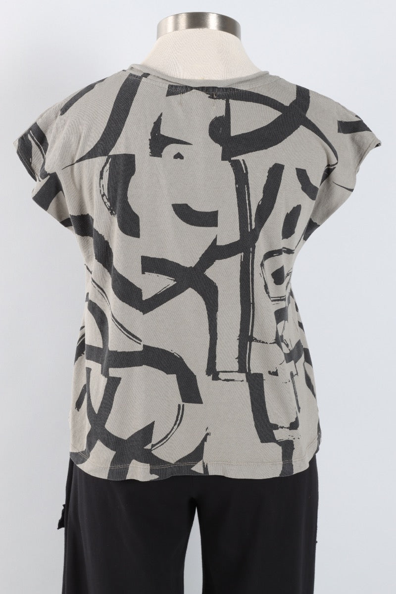 V-Neck Top - Moss