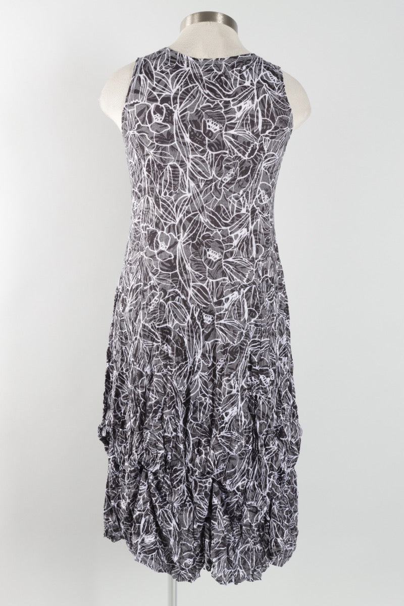 Bubble Dress Plus - Black & White
