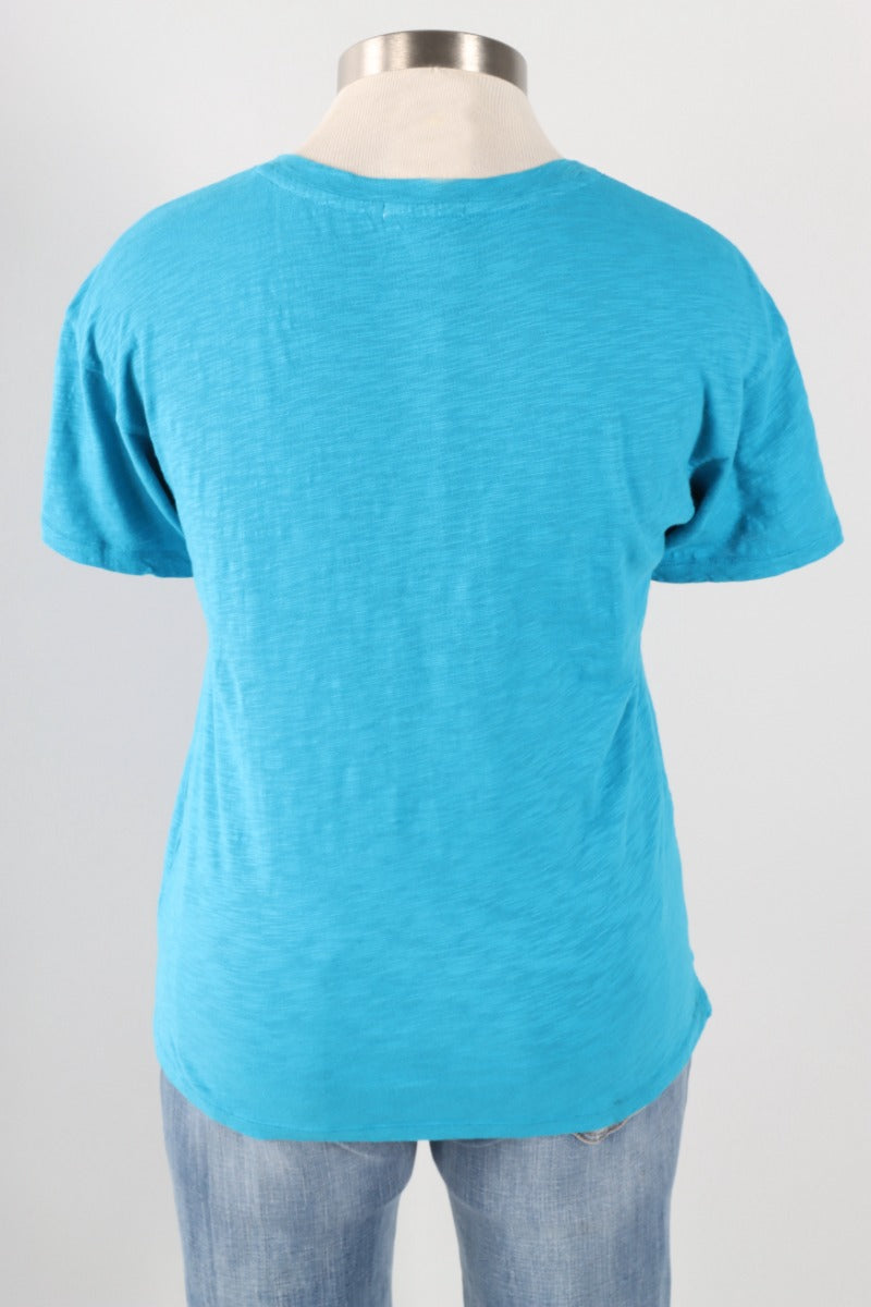 V-Neck Boxy Tee - Sea Siren