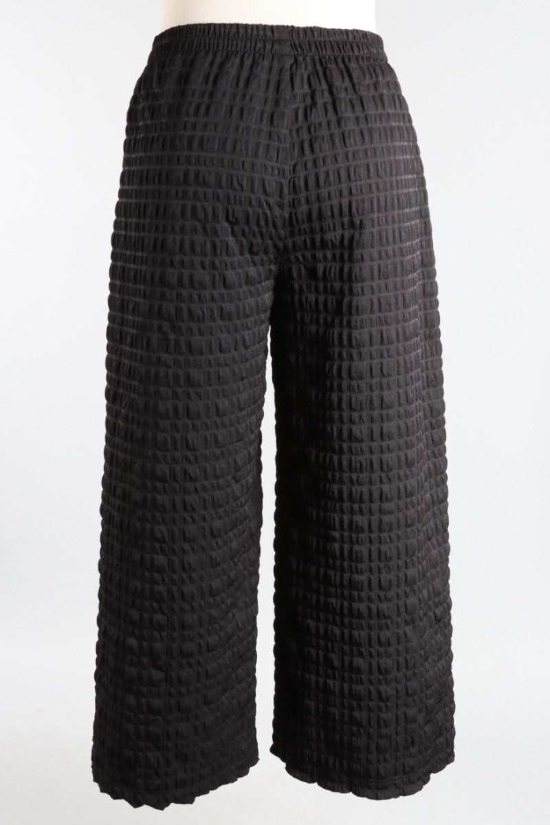 Wide Leg Pant - Black Pebble