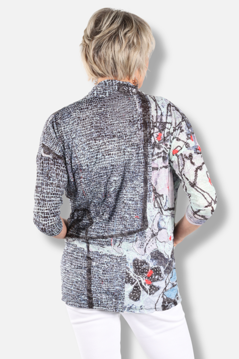Open Front Jacket - Whispering Wildflower
