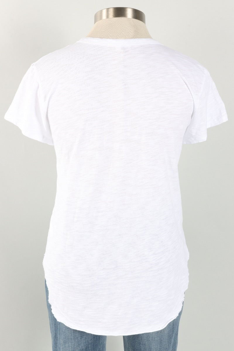 V-Neck Tee - White