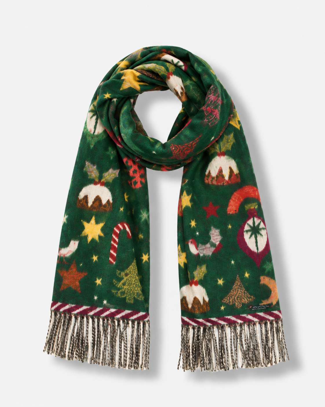 Classic Christmas Cashmink Scarf - Bottle