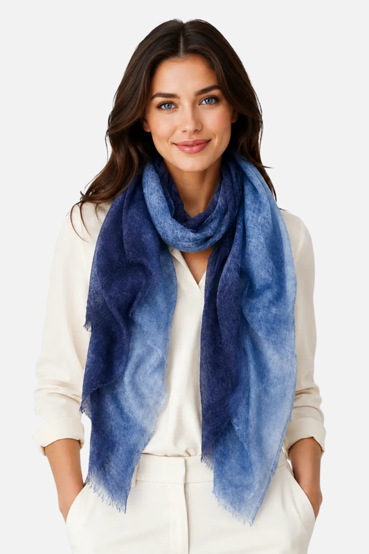 Cashmere Lush Bliss Scarf - Denim