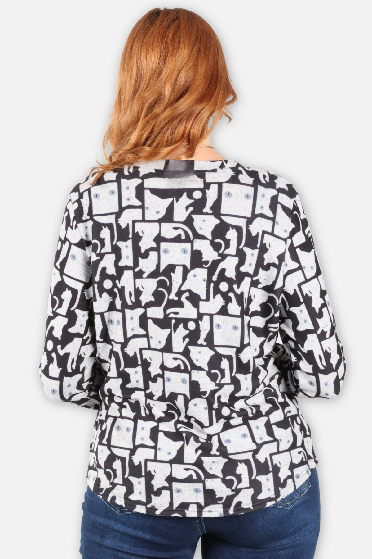 Cat Print Top - Cats