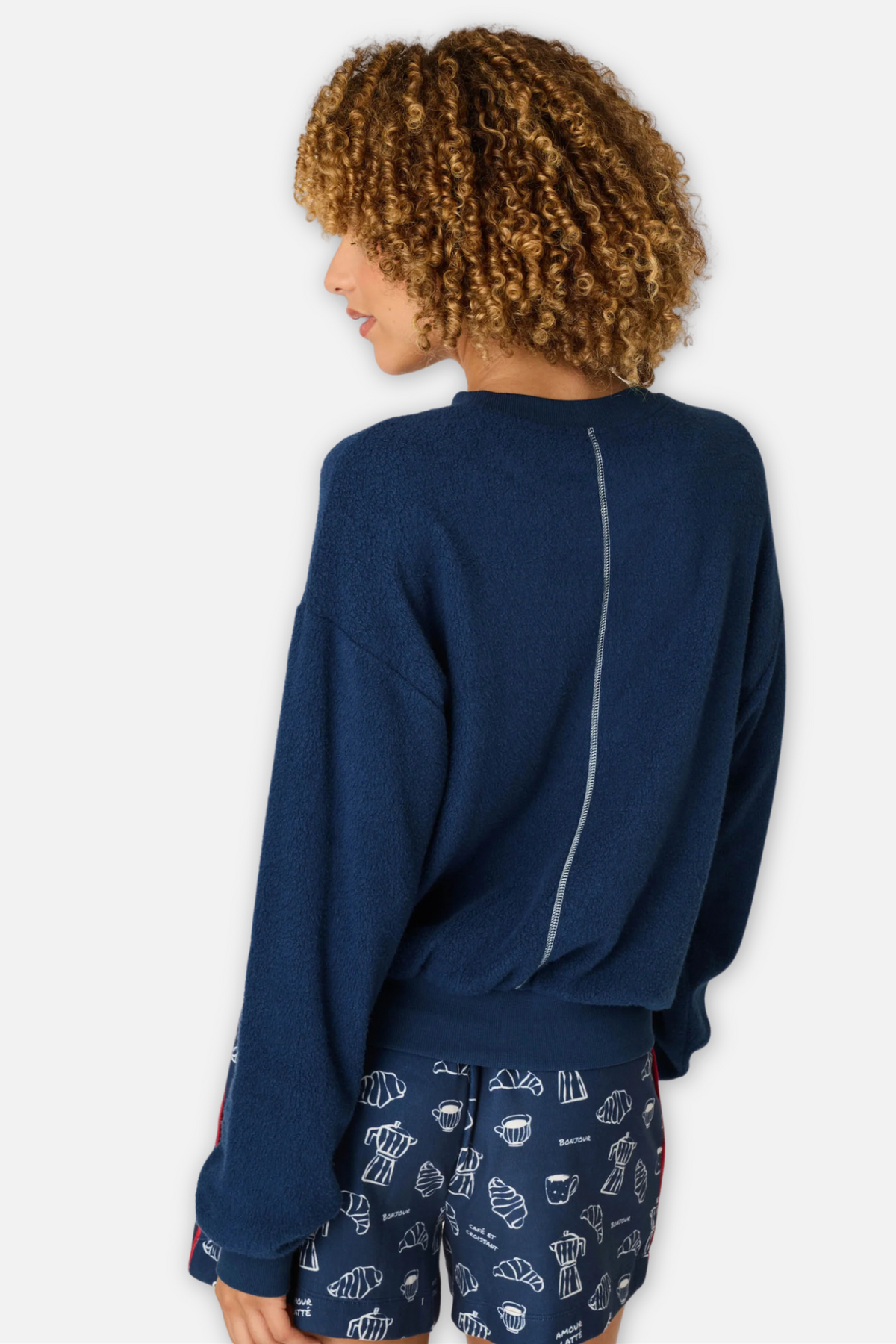 Bonjour Babe Sweatshirt - Deep Navy
