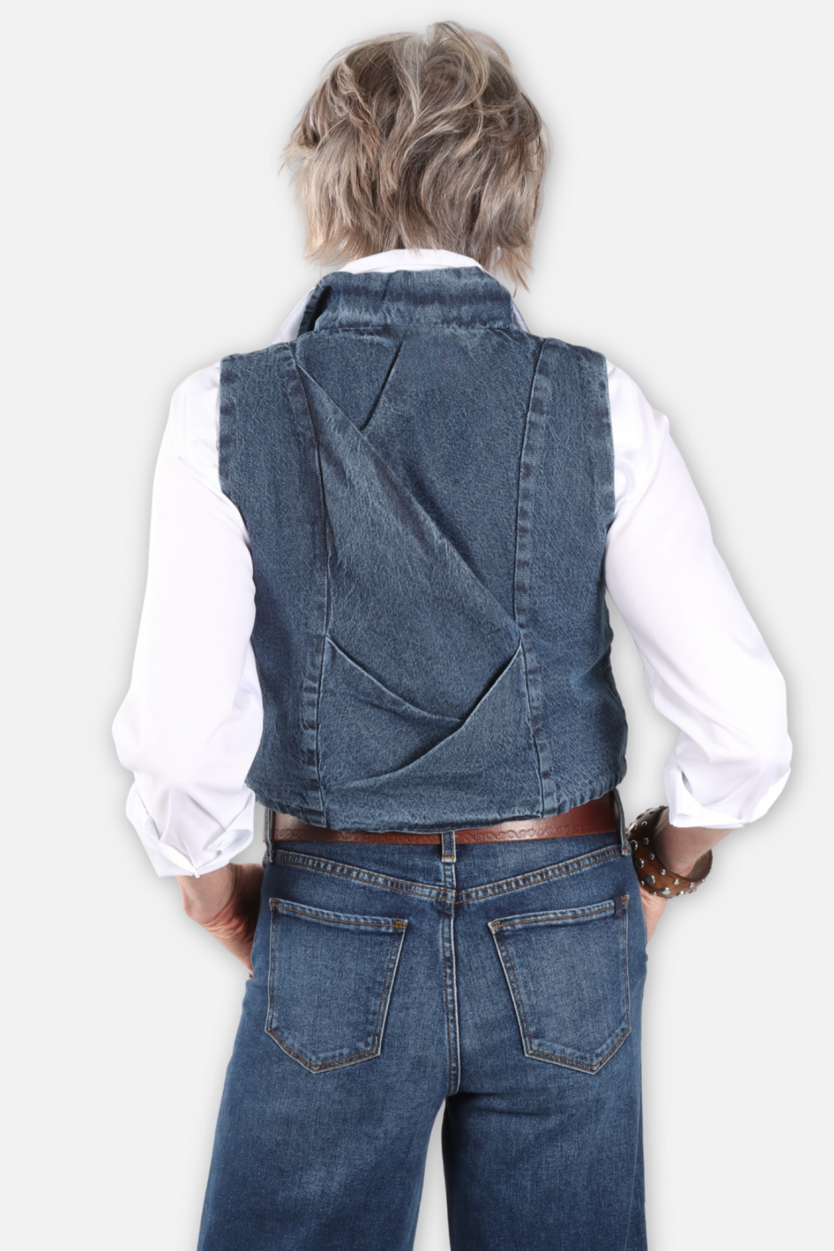 Axiom Denim Vest - Classic Blue