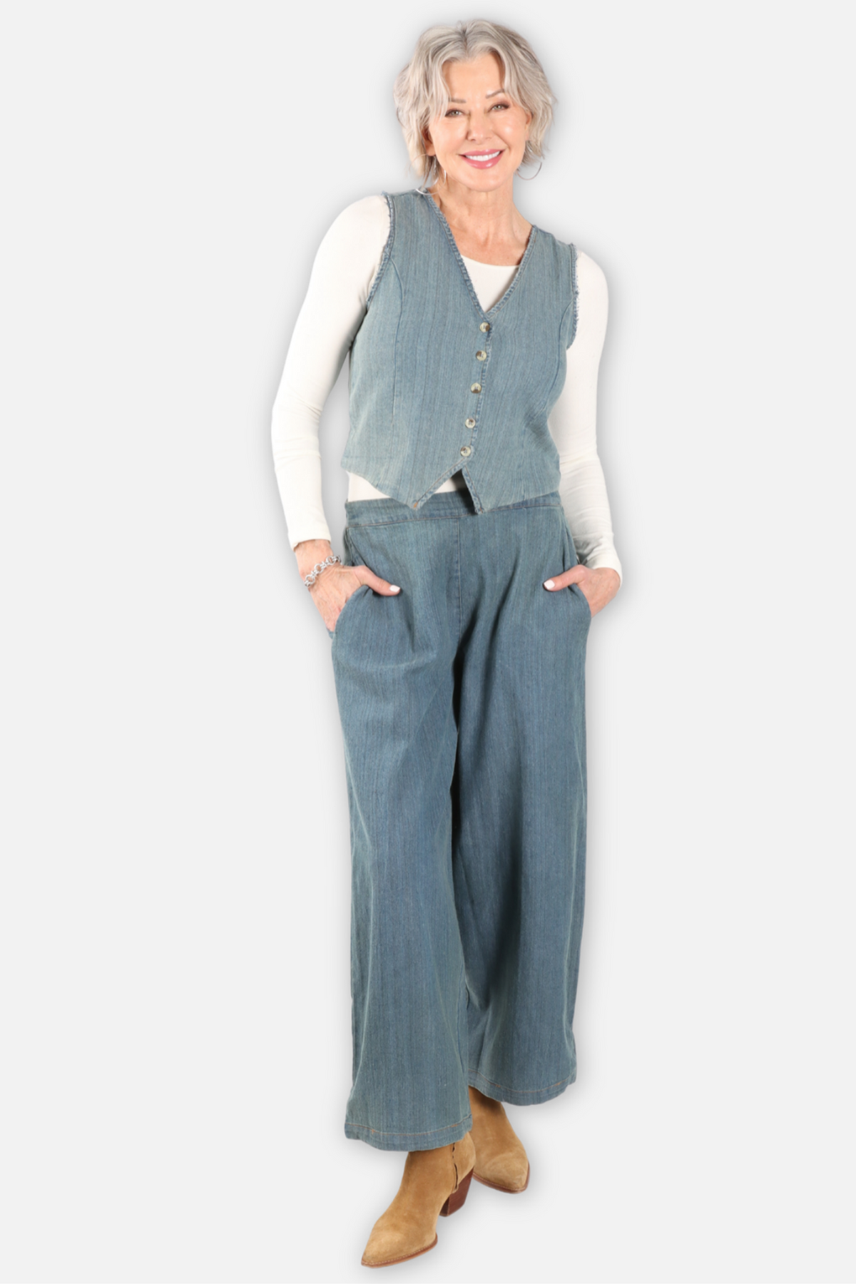 Denim Jogger Pant - Denim Blue