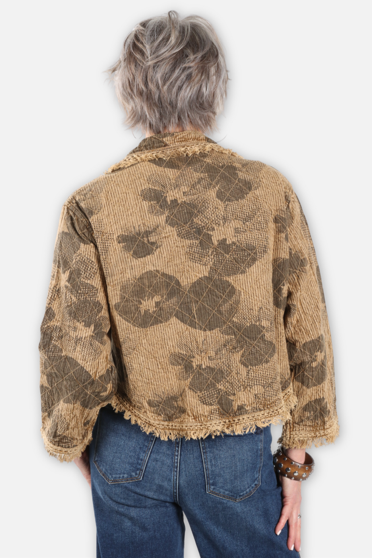 Vintage Short Jacket Fringe Trim - Mustard