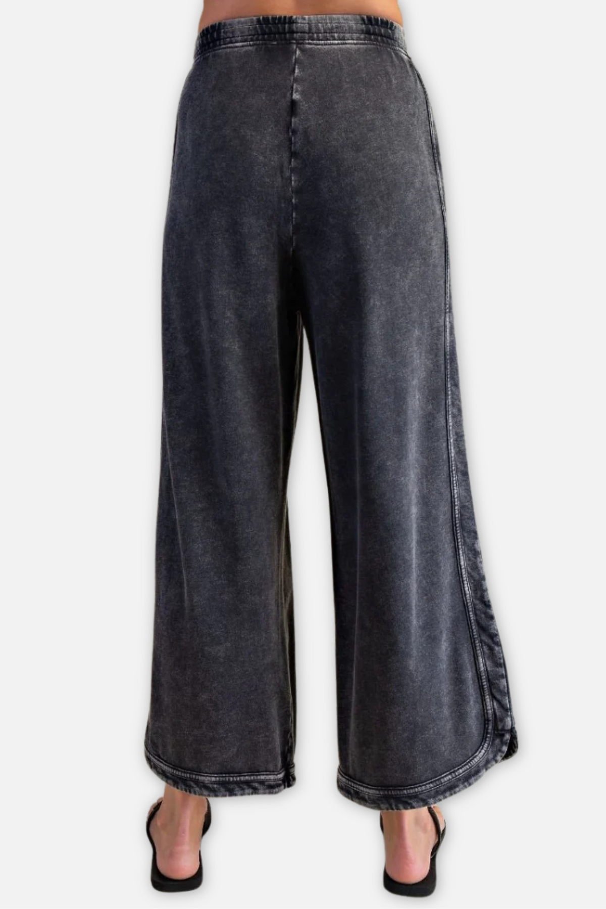 Mineral Wash Terry Pant - Ash