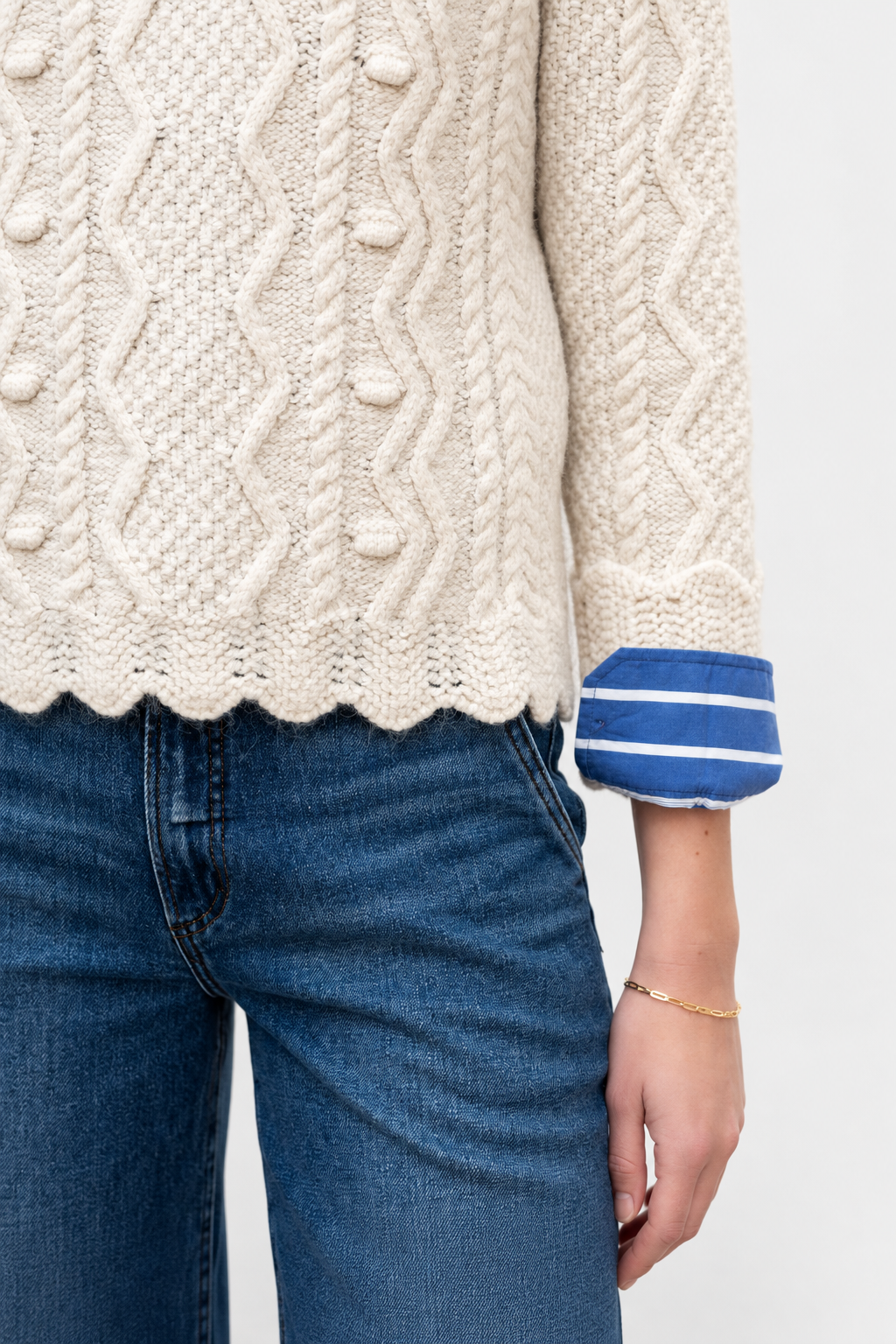 Bristol Cable Sweater - Natural