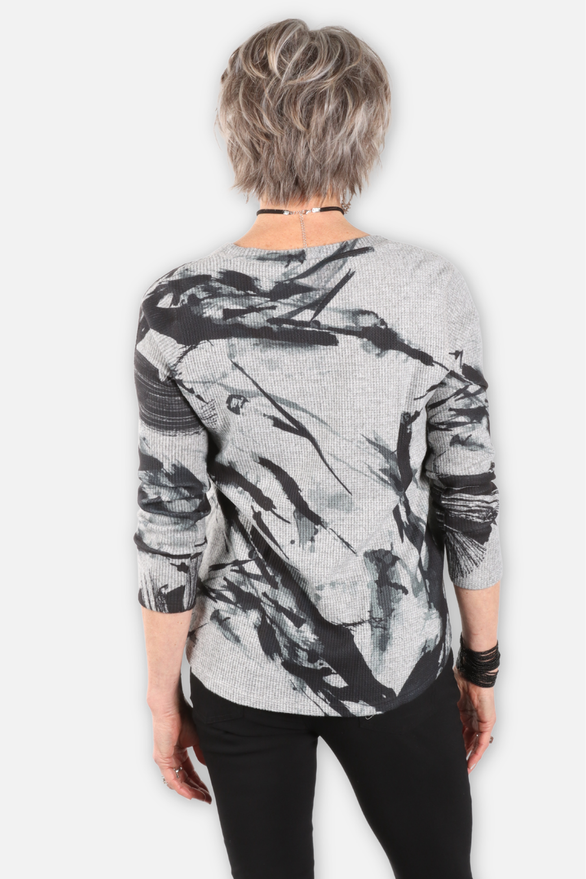 V Neck Easy Top - Paint Flow