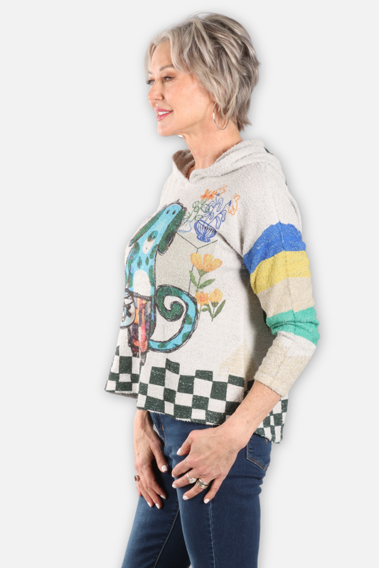 Textured Hoodie - Alfie & Bobbles