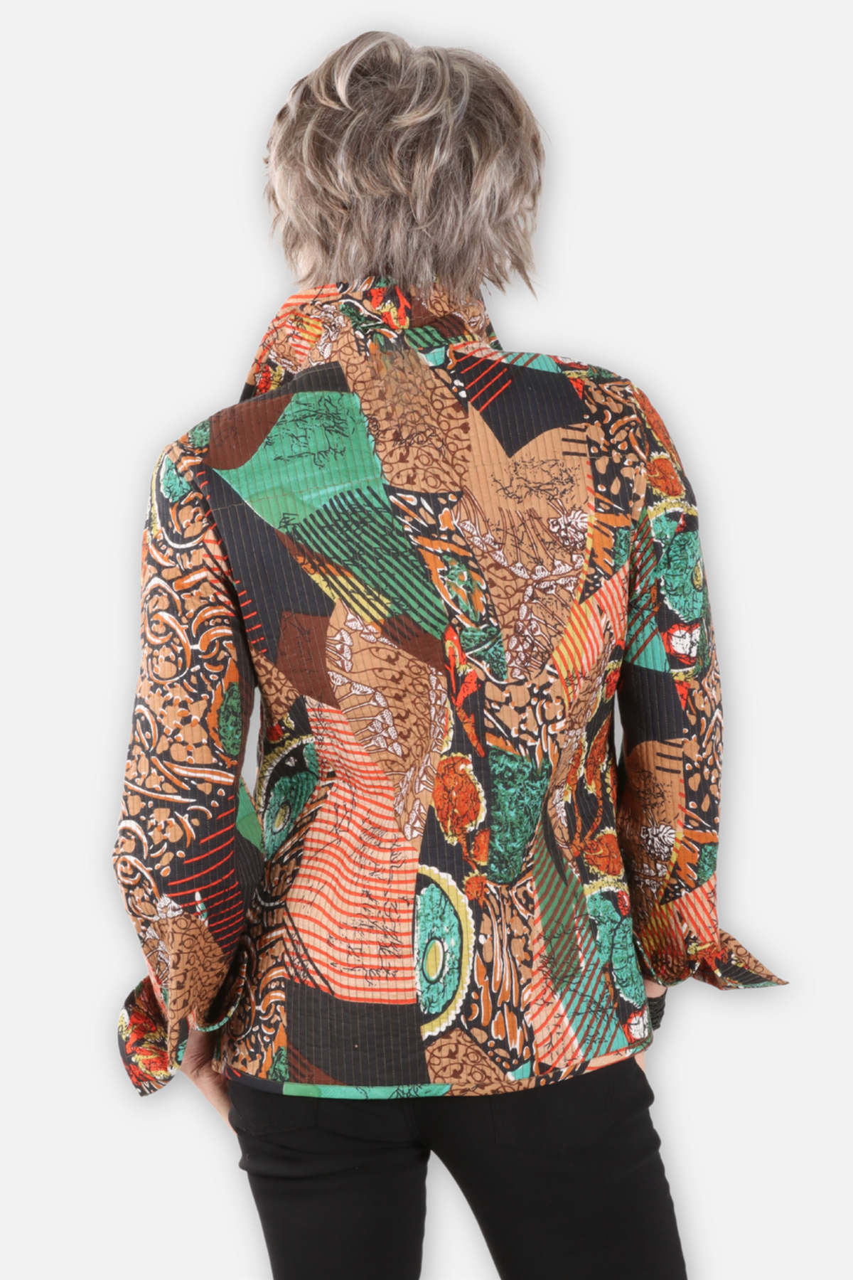 Reversible Quilted Jacket - Jungle