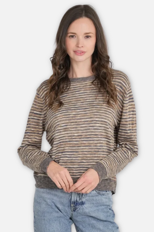 Mineral Stripe Sweater - Acorn