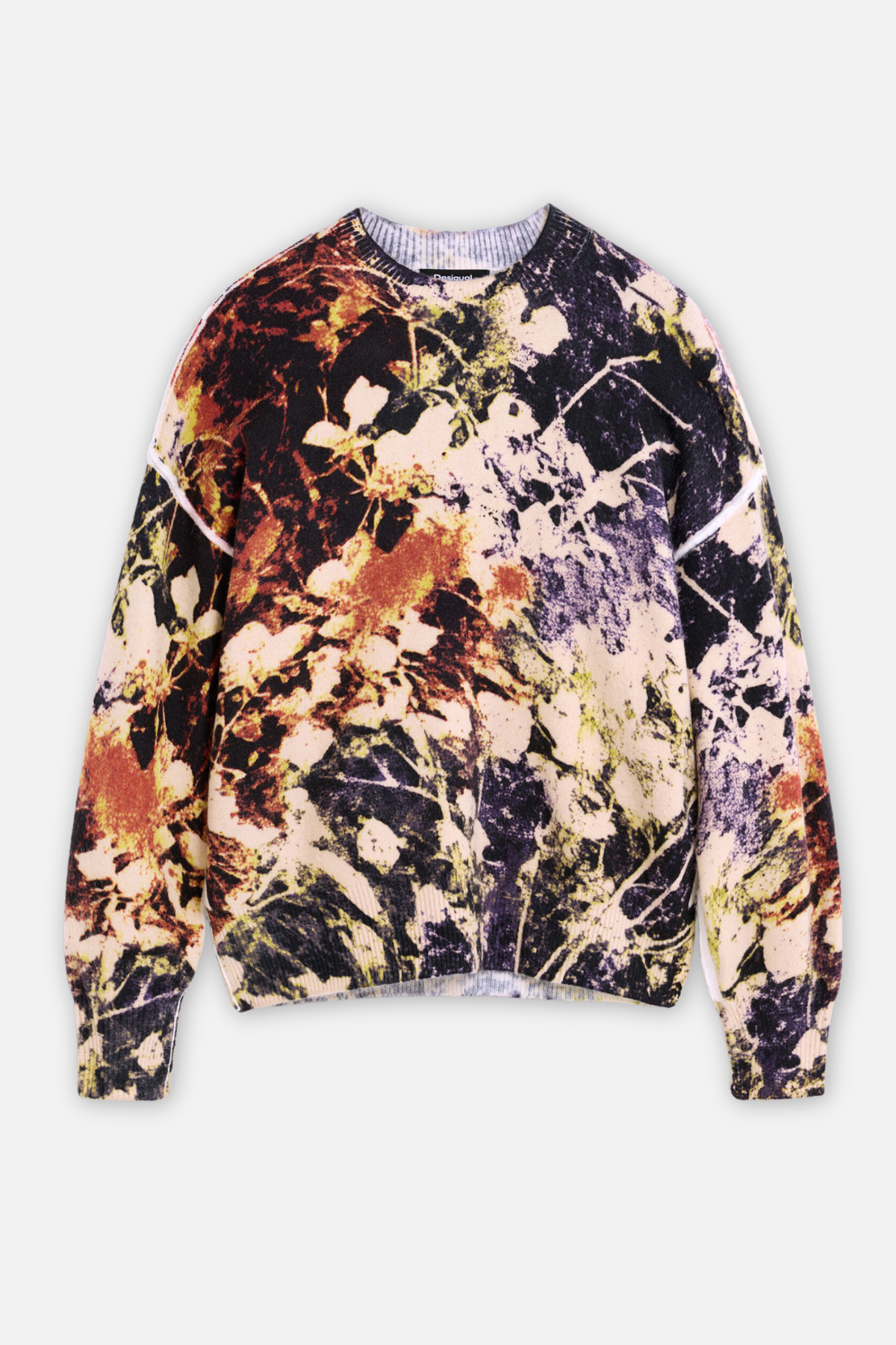 Fine Knit Camo Sweater - Rojo Multi