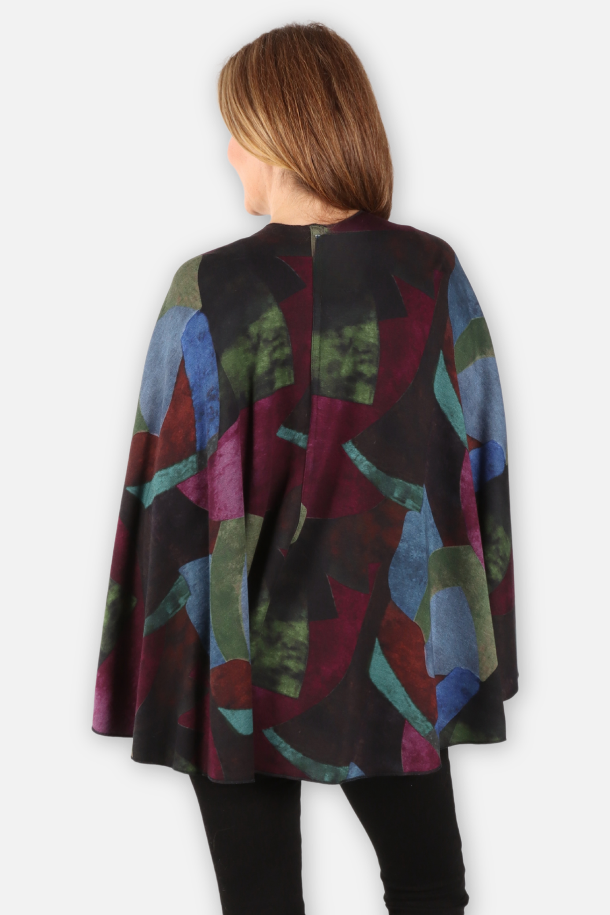Jackie Reversible Wrap - Blue Multi & Black