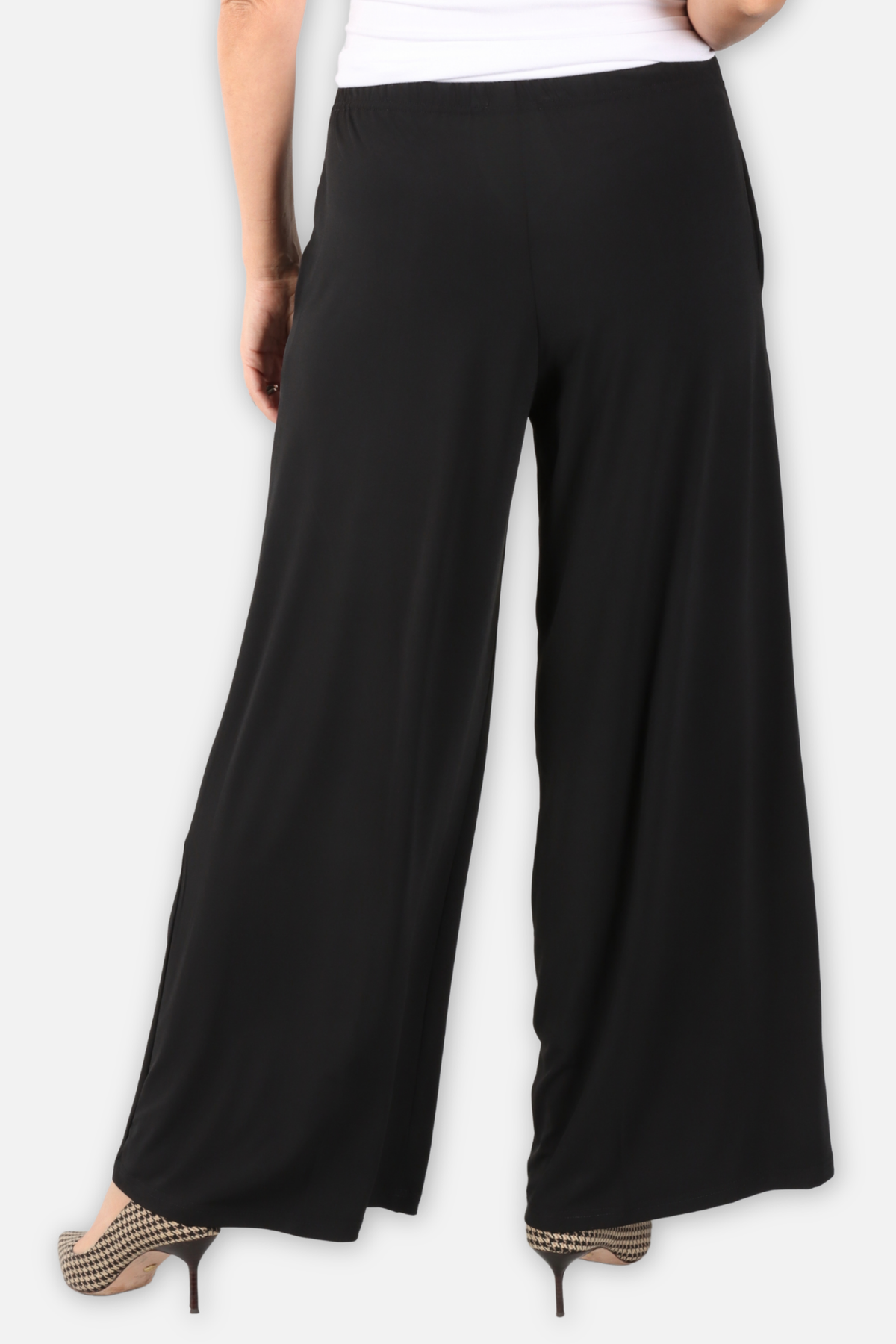 Matte Jersey Wide Pant - Black