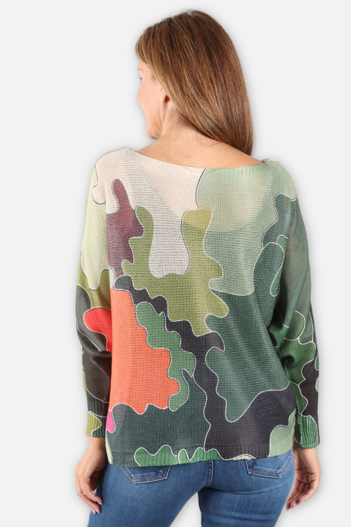Abstract Garden Sweater - Camo