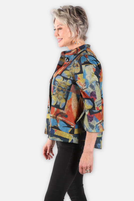 Bell Sleeve Jacket - Multi Color