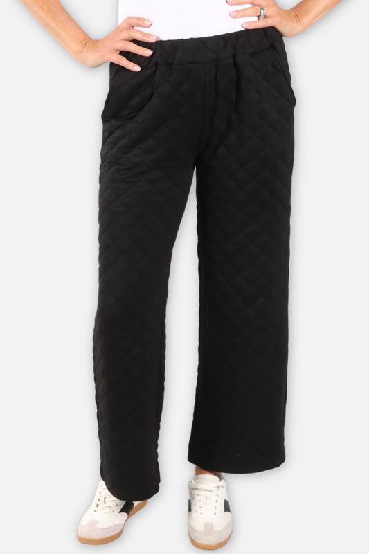 Quilted Pant - Black