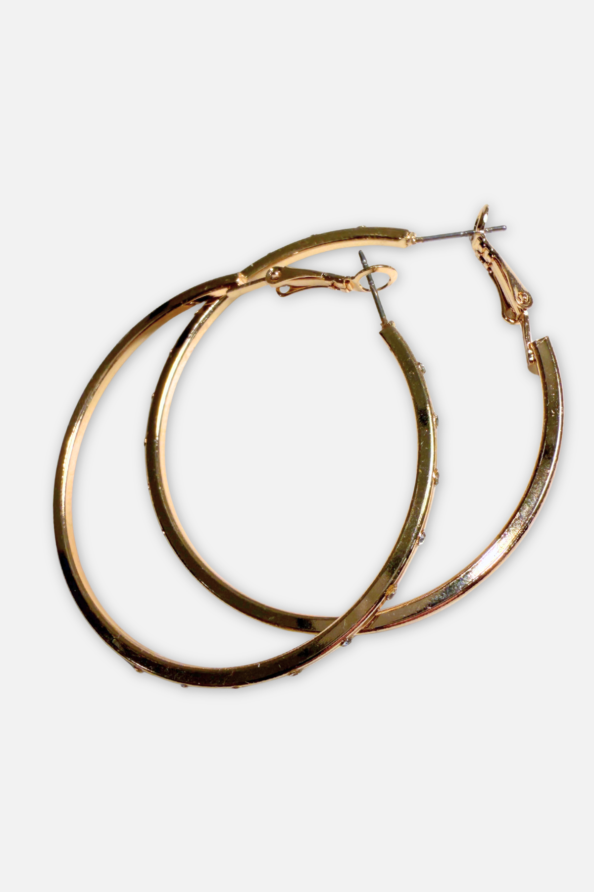 Studded Hoop Earring - Gold