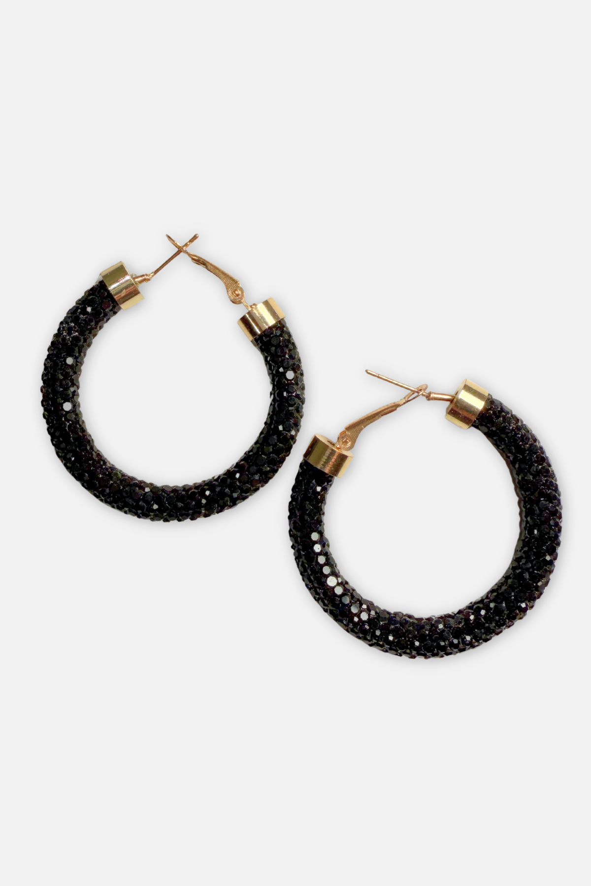 Festive Hoop Earring - Black