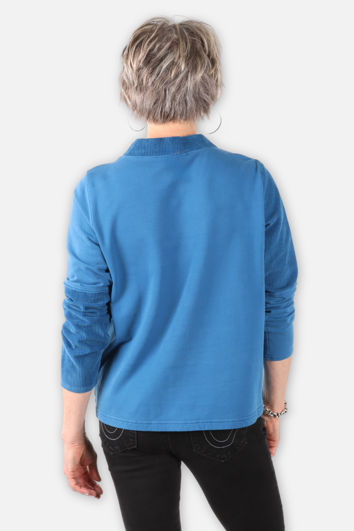 Corduroy Patch Top - Jean
