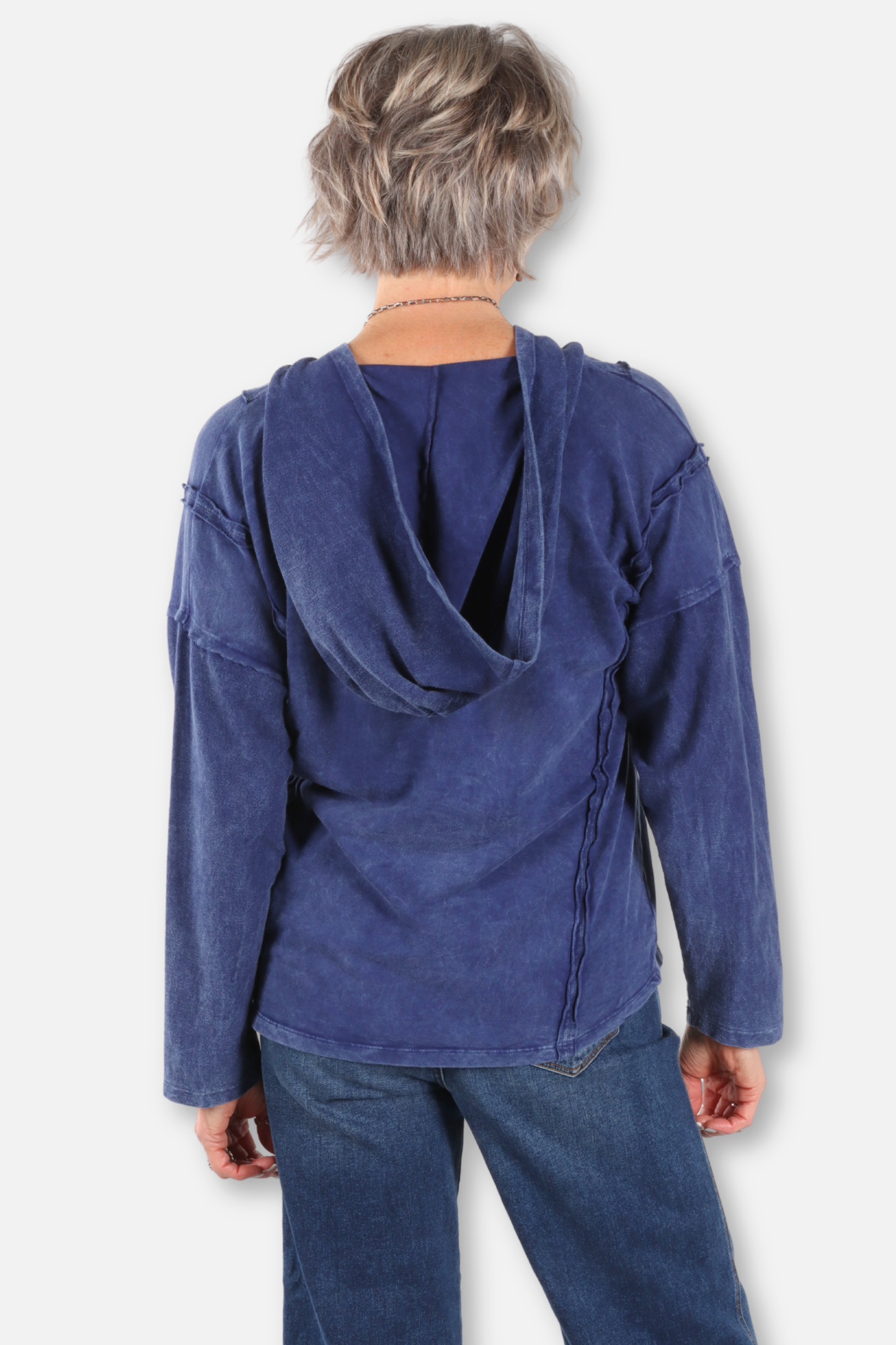 Relaxed Hoodie - Mineral Washed Indigo