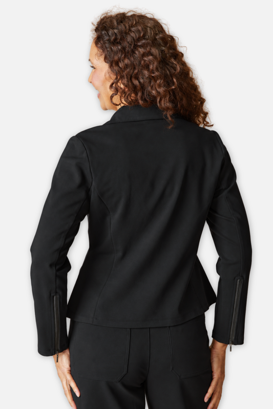 Luxe Ponte Madison Jacket - Black