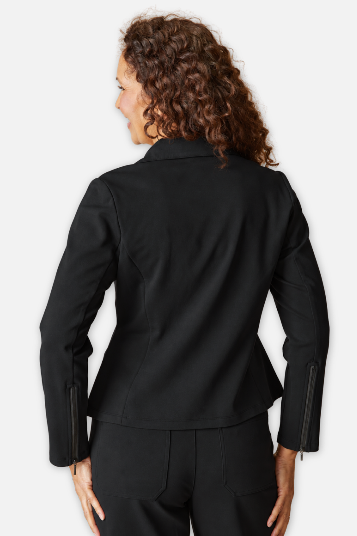 Luxe Ponte Madison Jacket - Black