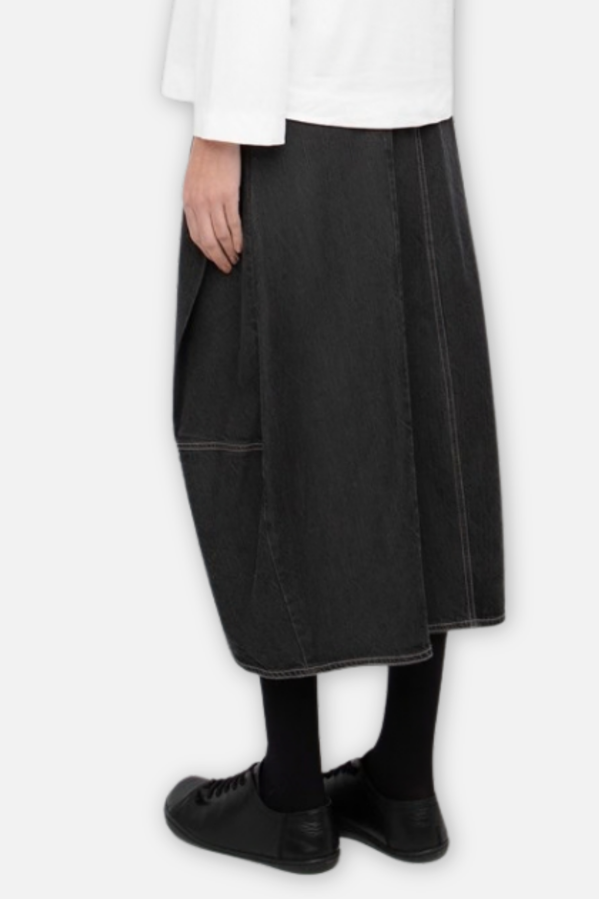 Urban Barrel Denim Skirt - Black Denim