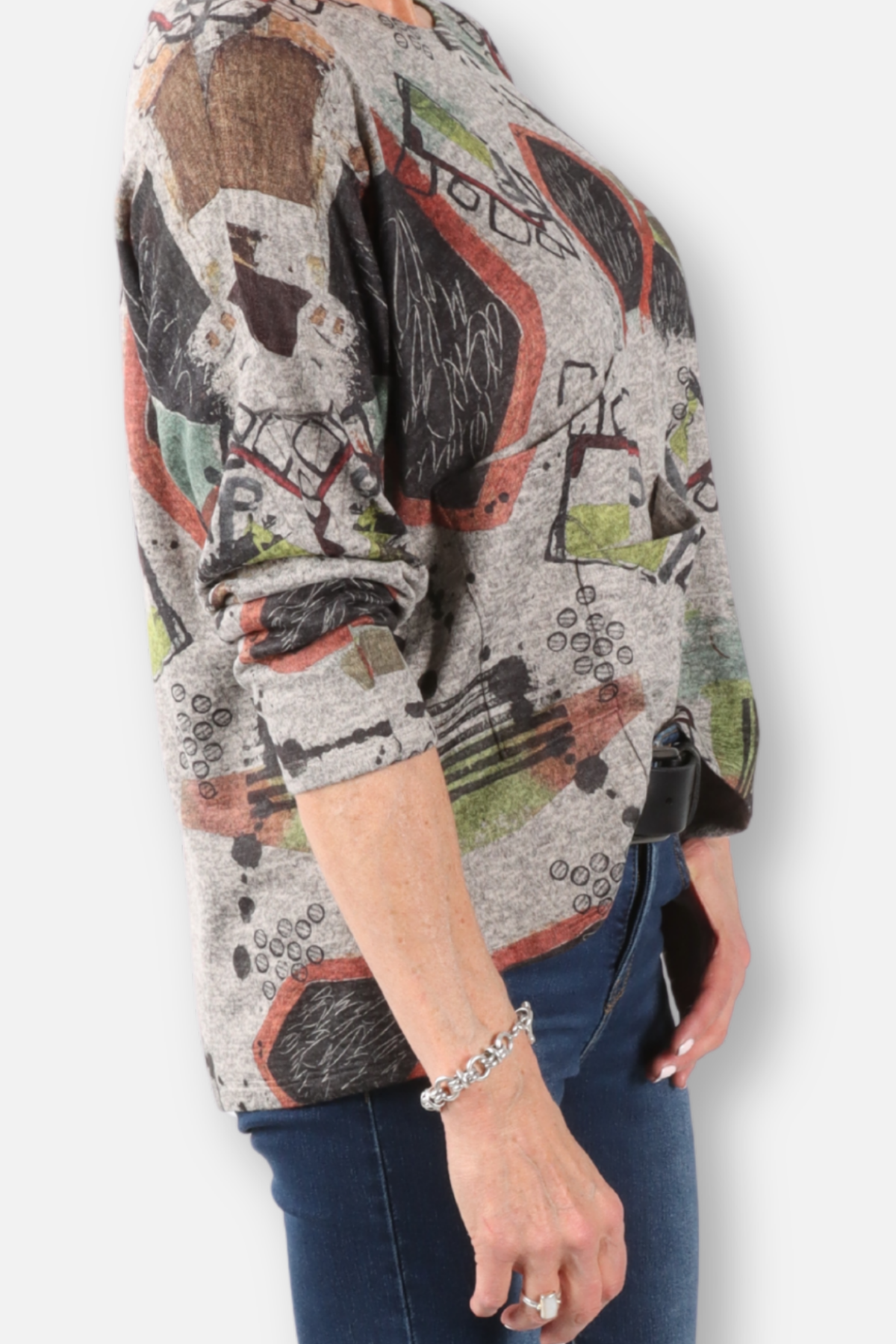 Rocky Road Knit Top - Grey