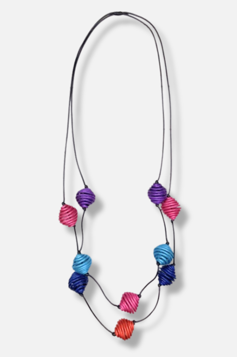 Bulb Layering Necklace - Multi Color