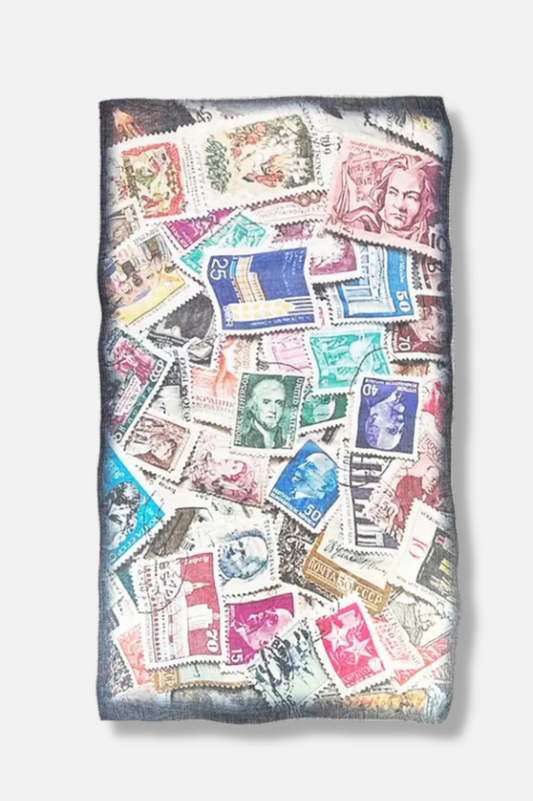 Vintage Stamps Scarf